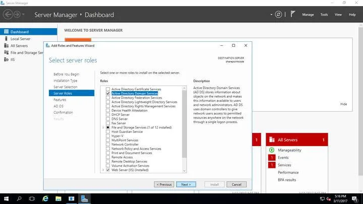 Active Directory Domain Services