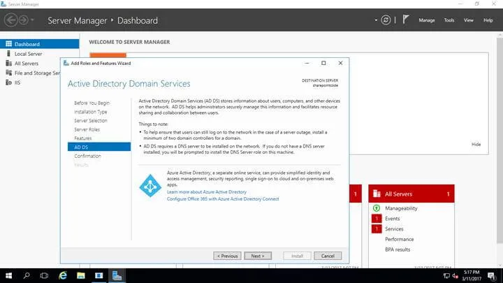 Active Directory Domain Services